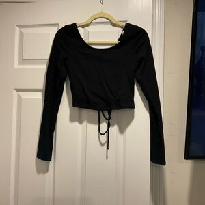 Aeropostale Black Long Sleeve Bodysuit